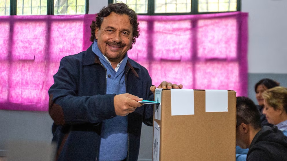 El gobernador Gustavo Sáenz, en las elecciones de 2023