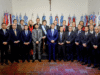 Javier Milei junto a gobernadores en Tucumán.