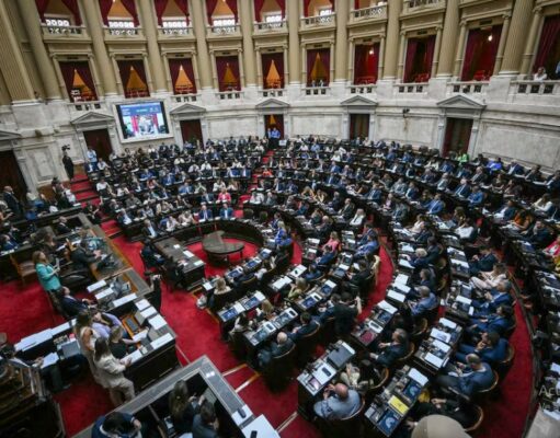 Cruces y tensiones en el debate exprés en Diputados (LUIS ROBAYO/AFP)