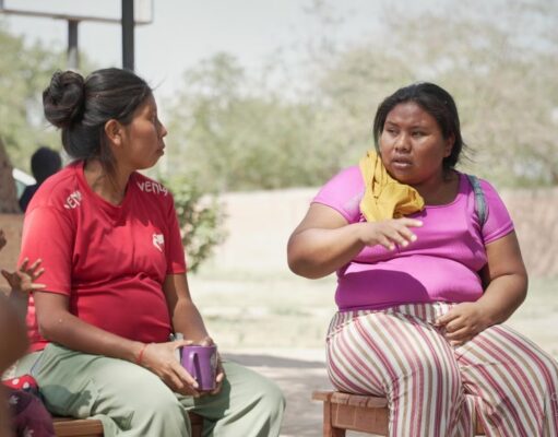 A través de un proyecto de cooperación multisectorial entre UNFPA, Bayer y Pata Pila, se formó técnicamente a integrantes de los equipos territoriales de organización de la sociedad civil para acompañar a las comunidades Wichí y Guaraní de los departamentos de Rivadavia, San Martín y Orán.